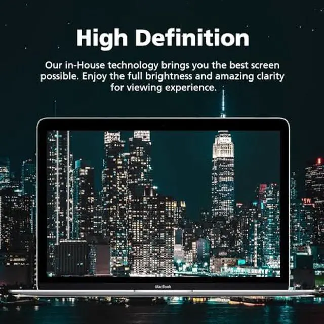Alt view image 5 of 5 - Diacube Magnetic Privacy Screen Protector for MacBook Air 13.6 Inch (2024 M3), Removable Anti Glare Anti Blue Light Anti Spy Screen Filter