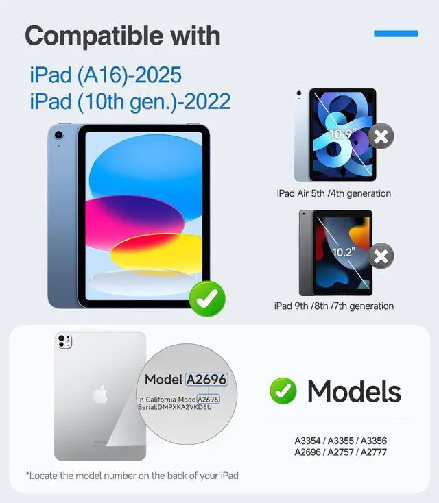 Alt view image 2 of 5 - iGluz 2 Pack for iPad 11th/10th Gen.(A16 2025/2022,11/10.9 inch)9H+ Tempered Glass Screen Protector with Easy-Install Box[12FT Grade Shatterproof]Apple Pencil Compatible,HD Clarity,Scratch Resistant