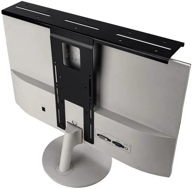 Alt view image 4 of 5 - IFCASE Above/Behind Desk Monitor Shelf Mount Holds SLR Camera, Light Webcam, Microphone Fits VESA 75mm 100mm Compatible with Monitor Arm (Black, Shelf with Tripod Head)