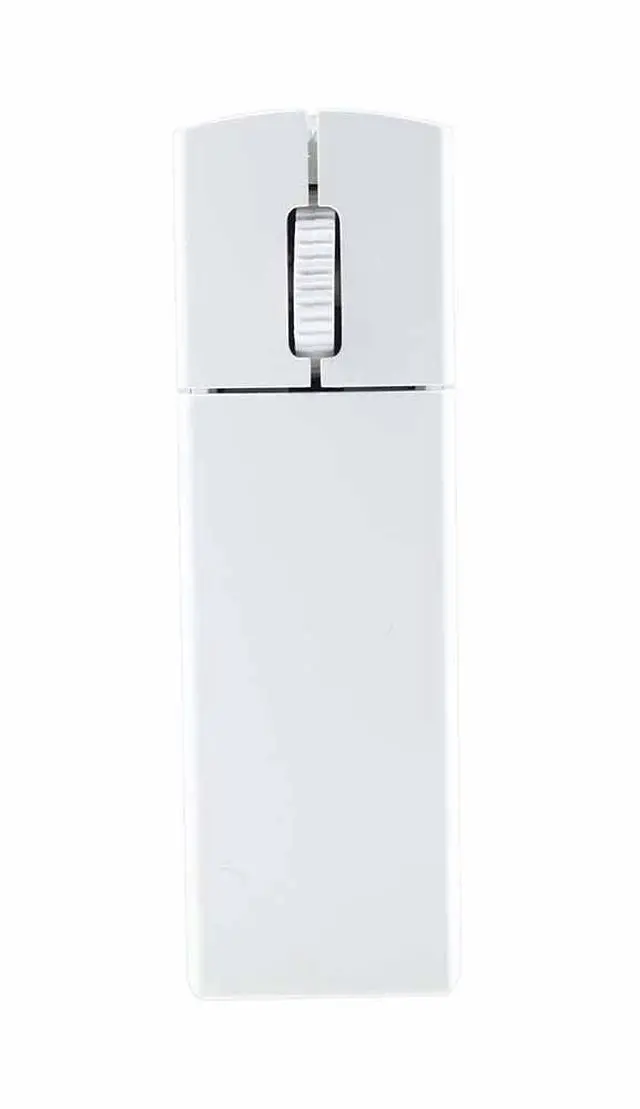 Main image of Justdfine Wireless Mini Rechargeable Travel Mouse, 2.4G Ultra Slim Portable Computer Mouse with Receiver Storage for Laptop/PC/Mac - White