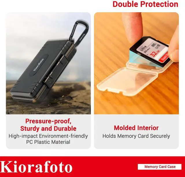 Alt view image 3 of 5 - Big SD Card Case + Plastic Card Case:Memory Card Case Holder with 24 PCS Multi-Color Clear SD Card Case