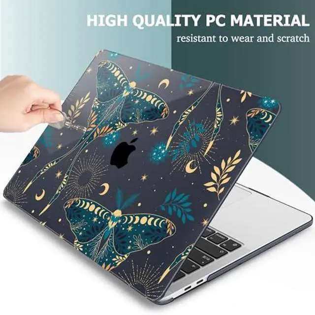 Alt view image 5 of 5 - Lepeoac for MacBook Pro 16 inch Case 2019 2020 Release Model A2141, Plastic Hard Shell Cover with Keyboard Cover & Screen Protector for MacBook Pro 16 inch with Touch Bar & Touch ID - Butterfly P113