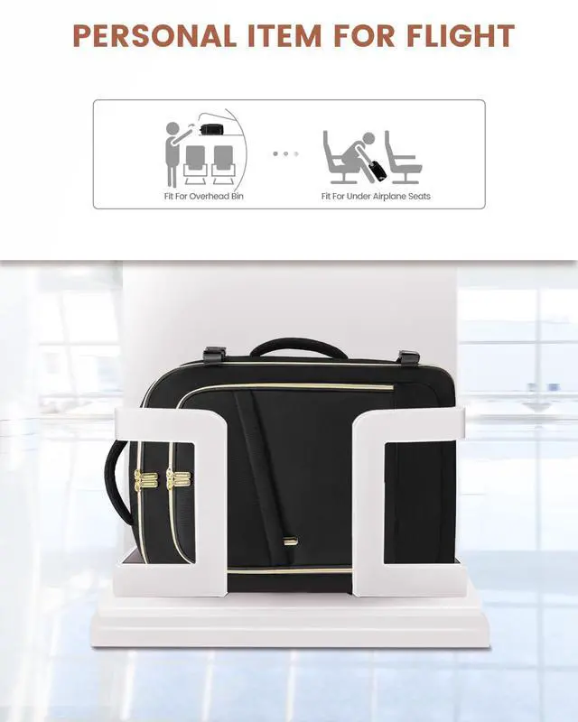 Alt view image 2 of 5 - LOVEVOOK Travel Backpack for Women, 40L Carry On Backpack for Airplanes, Personal Item Bag for Airlines Fits 17 inch Laptop,TSA Approved Luggage with 3 Packing Cubes,Waterproof Weekender Gym back pack