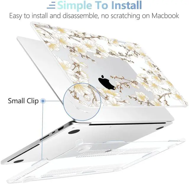 Alt view image 5 of 5 - MEEgoodo Case for M4 MacBook Pro 14 inch Case 2024 2023 2021 A3112/A3401/A3185/A2918/A2992/A2779/A2442 M3 M2 M1 Pro/Max, Laptop Hard Shell Cases Compatible with MacBook Pro 14", Cherry Branches