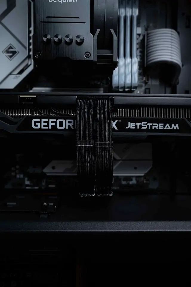 Alt view image 3 of 3 - Reaper Cable Softies - Soft & Supple Sleeved PSU Extension Set - Power Supply Extensions - 1x 24 Pin / 2X 4+4 Pin / 2X 6+2 Pin / 1x 6-Pin - 30cm (Black)