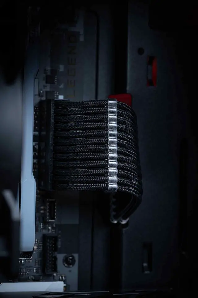 Alt view image 2 of 3 - Reaper Cable Softies - Soft & Supple Sleeved PSU Extension Set - Power Supply Extensions - 1x 24 Pin / 2X 4+4 Pin / 2X 6+2 Pin / 1x 6-Pin - 30cm (Black)