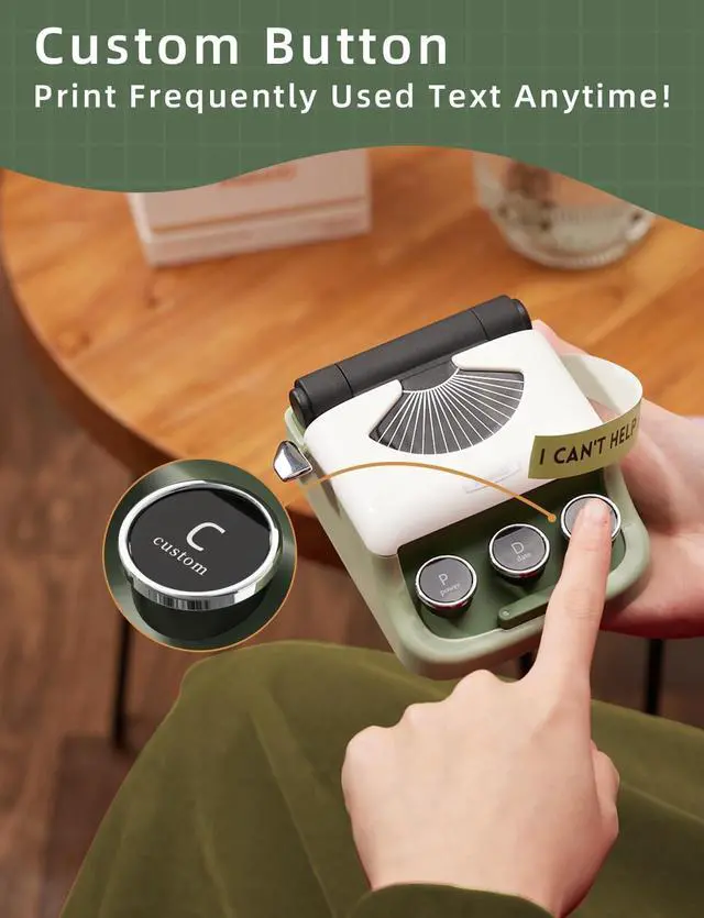 Alt view image 4 of 5 - Makeid Q1 Label Maker Machine with Tape - Portable Bluetooth Label Makers for Home & Office Organization - Compatible with Apple iOS & Android - Clear Prints, Custom Templates & Fonts, Retro Design