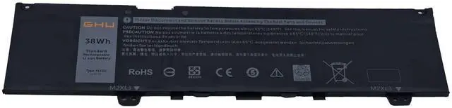 Alt view image 2 of 5 - GHU 38Wh 11.4V F62G0 33DY5 Battery for Dell Inspiron 13 7000 7373 7386 2-in-1 7370 7380 5770 5370 P83G