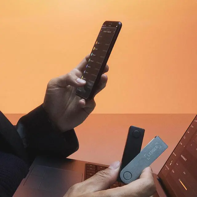 Alt view image 5 of 5 - Ledger Nano X - Secure and manage your crypto & NFTs on-the-go with our Bluetooth-enabled hardware wallet (Pastel Pink)