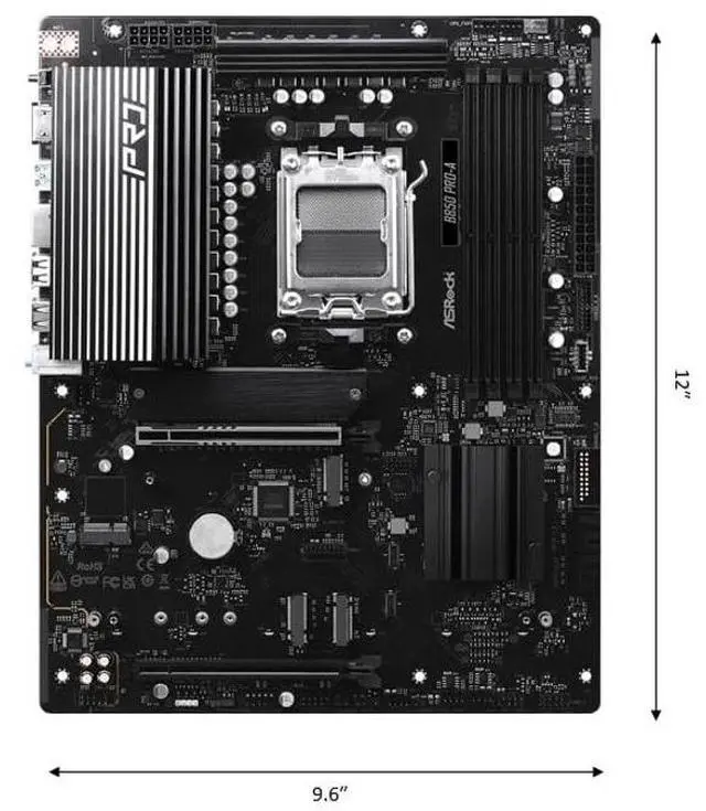 Alt view image 5 of 5 - MB ASRock AMD AM5 B850 Pro-A