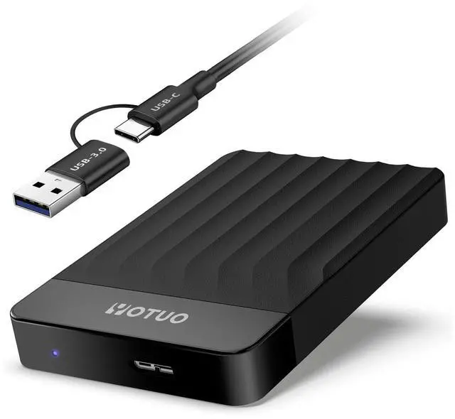 Main image of YOTUO Portable External Hard Drive Storage Expansion Mobile HDD USB 3.0 USB-C for PC, Mac, Desktop, Laptop, PS4, PS5, Xbox One X/S, Xbox 360, Xbox Series X/S, Office & Game (Black, 1TB)