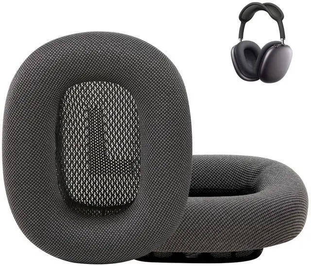 Main image of Earrock Ear Cushions Replacement Fabric Earpads for AirPods Max Sweat Proof with Mesh Fabric and Magnet Black
