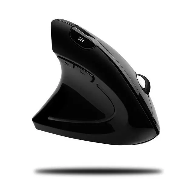 Alt view image 3 of 5 - Adesso iMouse E90 - Wireless Left-Handed Vertical Ergonomic Mouse, Black