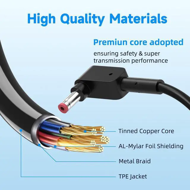 Alt view image 5 of 5 - 180W 150W 120W Laptop Charger Fit fo MSI Gaming Laptop GF63, GF65, GF75, GS63, GS65, GS73, GL62, GL72, GE60, GE62, GE70, GE72, GE62VR, GT60, GT70, ADP-180HB, A15-180P1A AC Power Adapter (5.5X2.5mm)