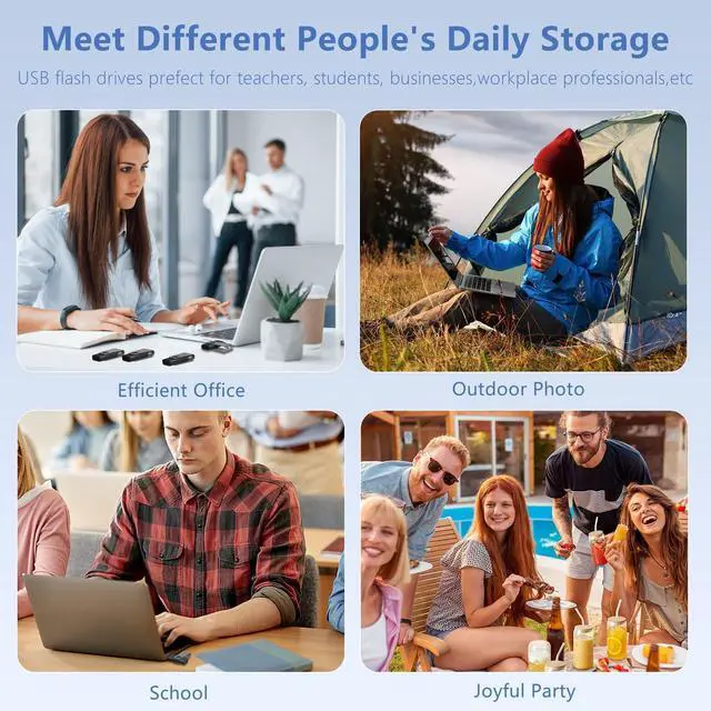 Alt view image 3 of 5 - AGECASH 4GB Flash Drive Bulk 50 Pack 4 GB Fat32 USB Flash Drives Bulk USB 2.0 Memory Stick Thumb Drive 50Pack with Lanyards Swivel Jump Drives Multipack for Data Stroage and Backup, Grey 4GB