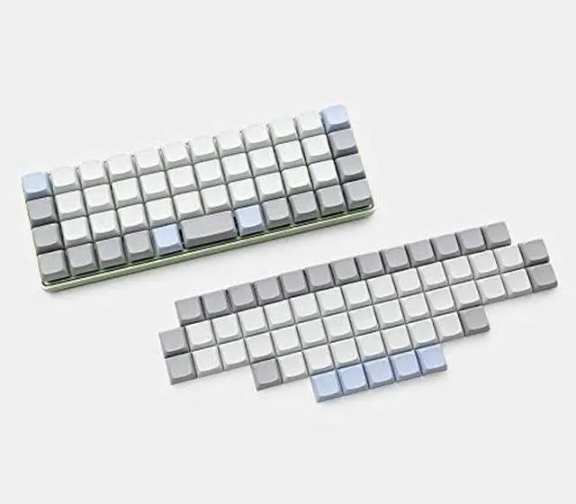 Alt view image 2 of 5 - YMDK XDA DSA Blank PBT Keycaps Suitable for Ortholinear Layout MX Keyboard XD75 ID75 Split36 Split46 Planck Preonic Niu40 (Only Keycap)