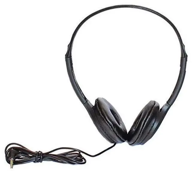 Alt view image 2 of 5 - Soundnetic SN313 Bulk Classroom Headphones 25 Pack - Over The Head Stereo Headphones with Leatherette Earpads, Black - Ideal for Schools