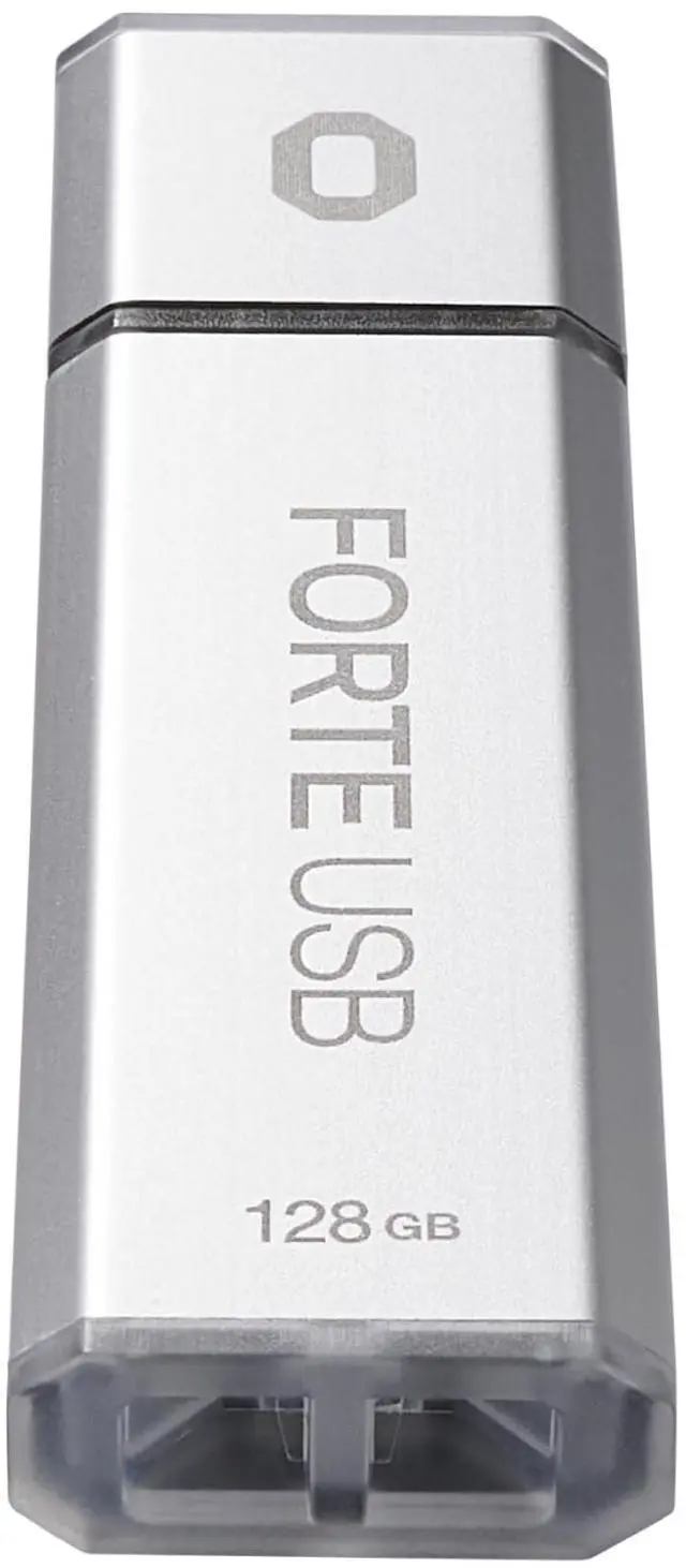 Alt view image 5 of 5 - SecuX Forte - Encrypted USB Flash Drive - USB 3.2 Gen 1 - XTS-AES Encryption - Password Authentication - Automatic Locking - Silver Metal Casing (64, GB)