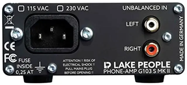 Alt view image 2 of 5 - Lake People G103-S MK II Cinch Stereo Headphone Amplifier for Recording and Livesound