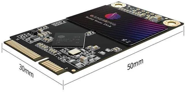 Alt view image 2 of 5 - Gamerking SSD Msata 256GB Internal Solid State Drive High Performance Hard Drive for Desktop Laptop SATA III 6Gb/s 240gb 250gb 256gb (256GB MSATA)