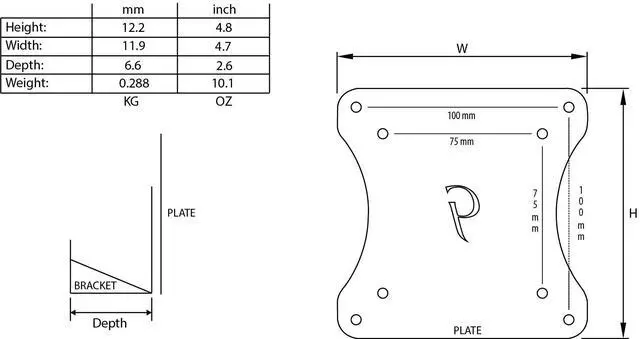 Alt view image 4 of 5 - Gladiator Joe Monitor Arm/Mount VESA Bracket Adapter Compatible with Dell ST2410, ST2410b, ST2310, ST2310f, ST2210, ST2210b, ST2010-100% Made in North America