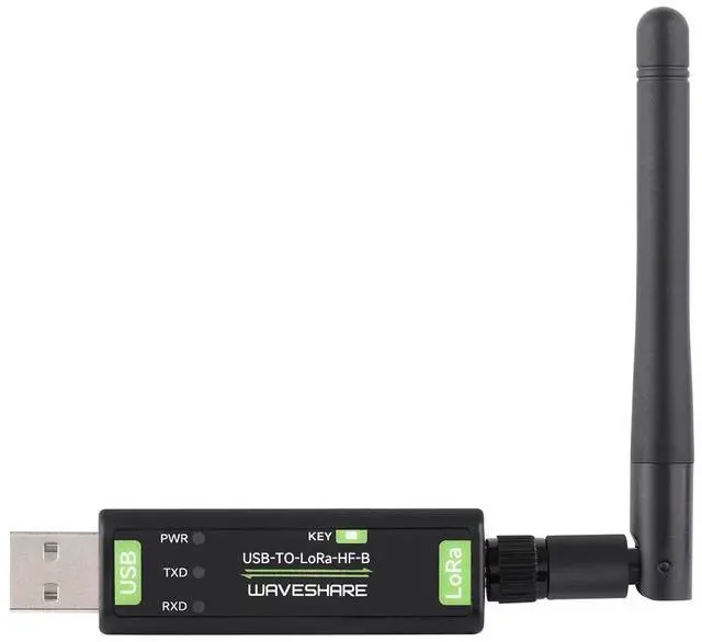 Main image of Waveshare USB to LoRa Data Transfer Module, Based On SX1262, Suitable for Data Acquisition in Industry and Agriculture-XTAL Crystal oscillator