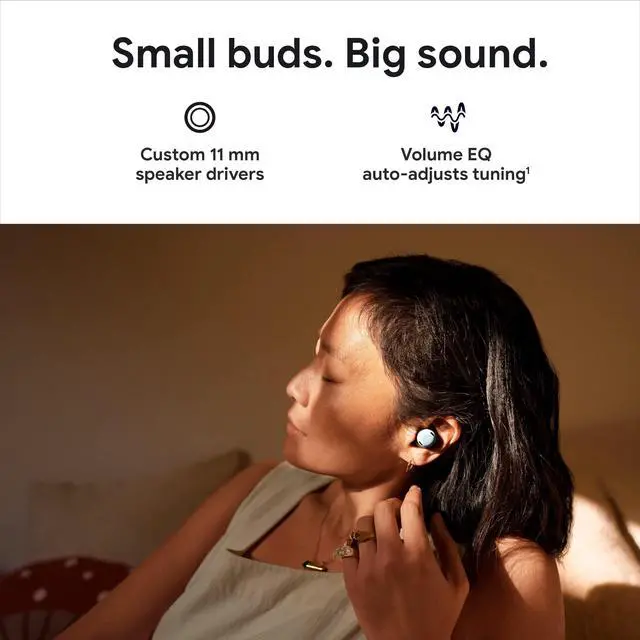 Alt view image 4 of 5 - Google Pixel Buds Pro - Noise Canceling Earbuds - Up to 31 Hour Battery Life with Charging Case- Bluetooth Headphones - Compatible with Android - Lemongrass