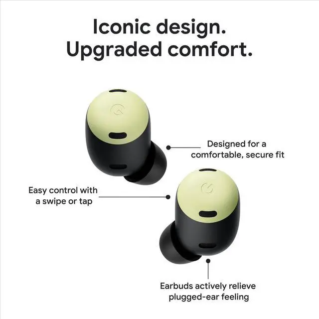 Alt view image 5 of 5 - Google Pixel Buds Pro - Noise Canceling Earbuds - Up to 31 Hour Battery Life with Charging Case- Bluetooth Headphones - Compatible with Android - Lemongrass