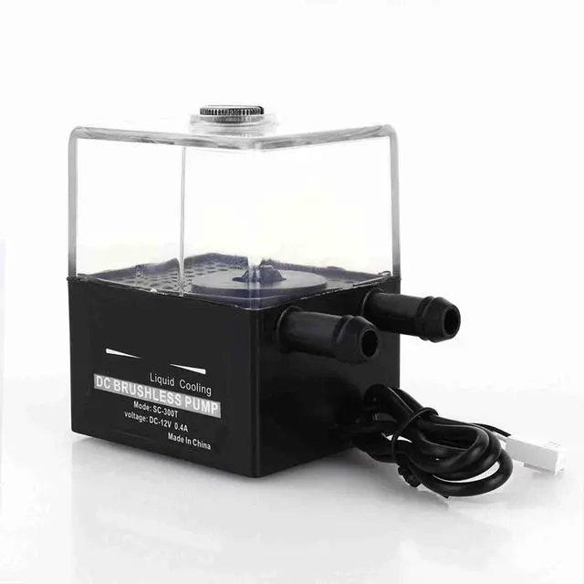 Alt view image 5 of 5 - Yosoo SC-300T DC 12V Ultra-Quiet Water Cooling Pump 4W Reservoir max.300L/h for PC CPU Liquid Cooling System