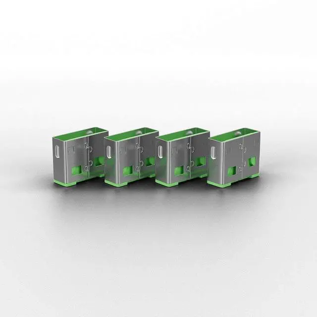 Alt view image 2 of 5 - Lindy USB Port Blocker - Pack of 4, Green (40451)