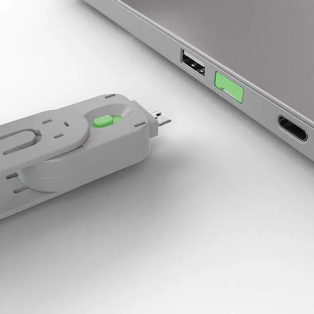 Alt view image 4 of 5 - Lindy USB Port Blocker - Pack of 4, Green (40451)