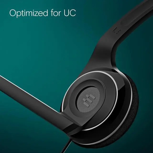 Alt view image 4 of 5 - EPOS PC 7 USB Wired Headset - Lightweight Noise-Cancelling Boom Mic, Wideband Audio, Plug-and-Play USB-A, Crystal-Clear Calls for Skype, Zoom & Teams - Compatible with Windows, macOS, Chromeboo, Black