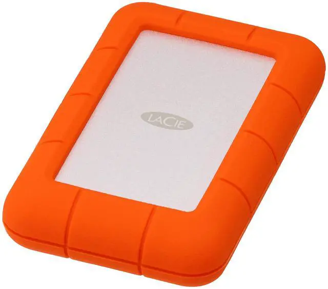 Alt view image 3 of 3 - LaCie Rugged Mini, 5T,B USB 3.0 Portable 2.5 inch External Hard Drive for PC and Mac, Orange/Grey, with Rescue Services (STJJ5000400)