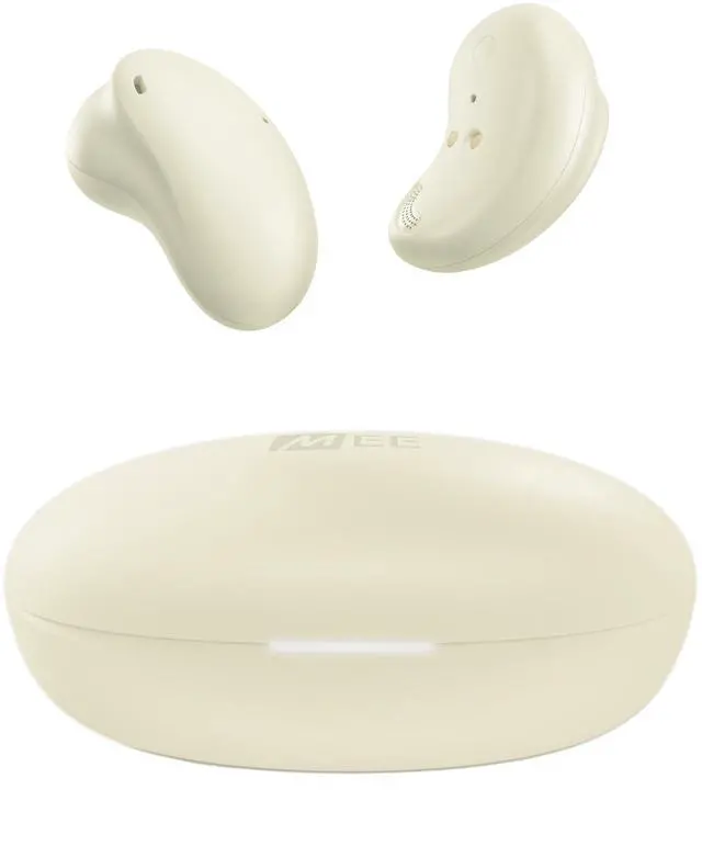 Main image of MEE audio Pebbles True Wireless Earbuds - Bluetooth 5.3 Low Profile in Ear Lightweight Headphones with Headset Microphone & Call Noise Reduction for Gym/Workouts/Sports and Gaming, Sandstone