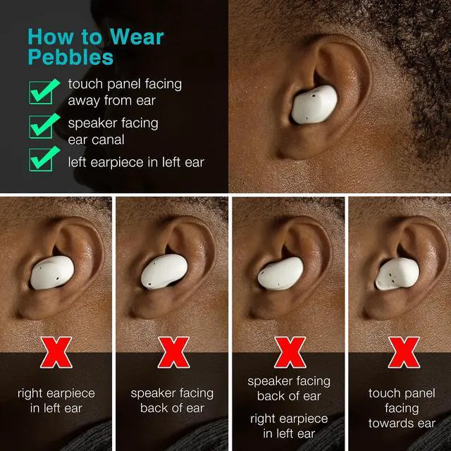 Alt view image 3 of 5 - MEE audio Pebbles True Wireless Earbuds - Bluetooth 5.3 Low Profile in Ear Lightweight Headphones with Headset Microphone & Call Noise Reduction for Gym/Workouts/Sports and Gaming, Sandstone