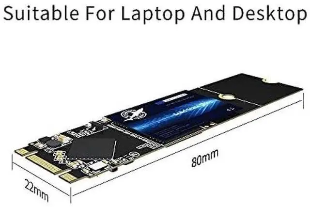 Alt view image 3 of 5 - Dogfish M.2 2280 SSD 4TB 3D NAND QLC SATA III 6 Gb/s, Unit?a stato solido interna, compatibile con PC Desktop portatili (M.2 2280 4TB)