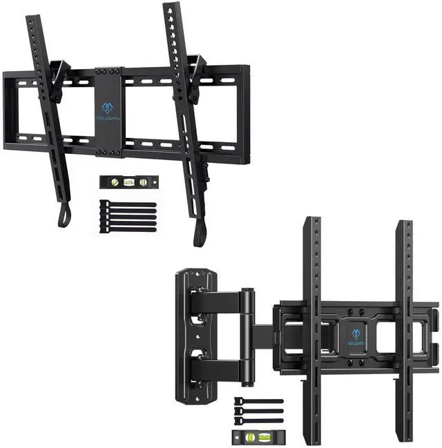 Main image of PERLESMITH UL Listed Tilt TV Mount for Most 37-82 inch TV & PSMFK7 Full Motion TV Wall Mount Bracket for 26-55in TVs