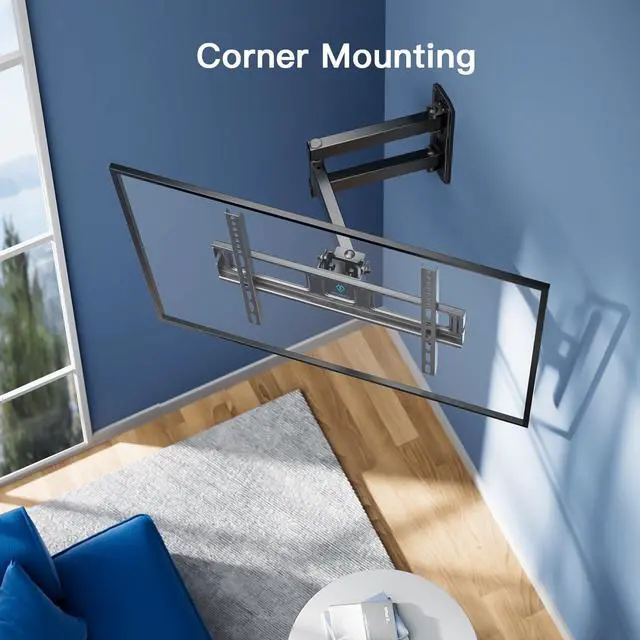 Alt view image 4 of 5 - PERLESMITH UL Listed Tilt TV Mount for Most 37-82 inch TV & PSMFK7 Full Motion TV Wall Mount Bracket for 26-55in TVs