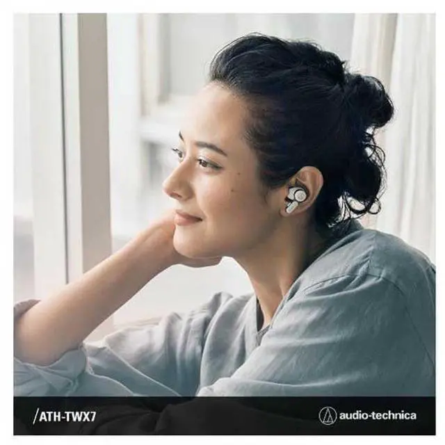 Alt view image 2 of 5 - Audio-Technica ATH-TWX7 Wireless Earbuds (White)