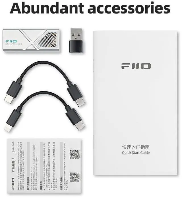 Alt view image 5 of 5 - FiiO/JadeAudio KA13 Portable DAC Dongle, USB-C Adapter, 3.5mm and 4.4mm Outputs Compatible with Android/iOS System/PC/Music Players, PCM 384kHz/32bit | DSD256 550mW high Power (Black)