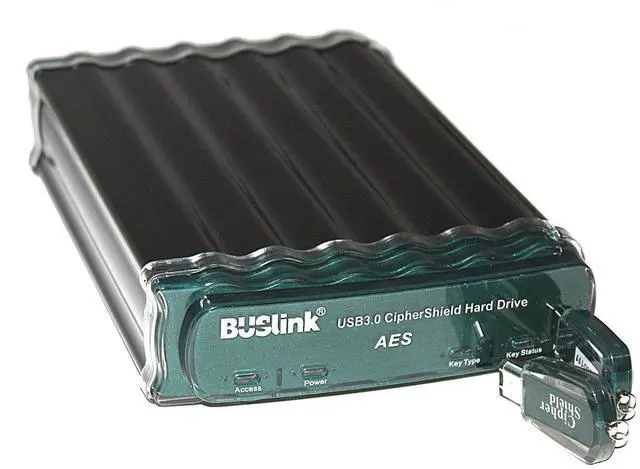 Main image of BUSlink CipherShield USB 3.0/eSATA FIPS 140-2 Level 2 HIPAA 256-bit AES Hardware Encrypted Desktop Hard Drive (14TB)