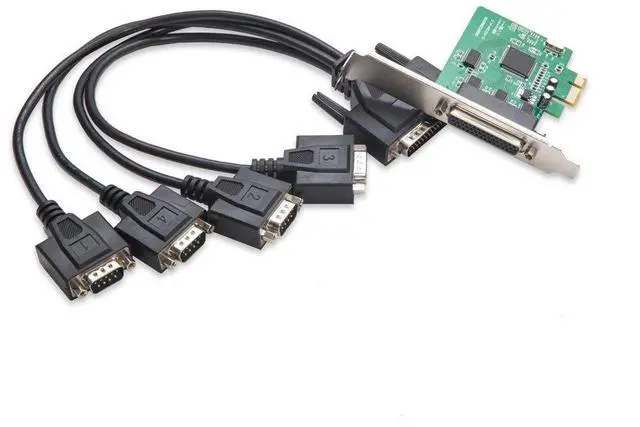 Main image of IO Crest 4 Serial Ports PCI-e Controller Card with Fan-Out Cable and Bundled with Low Profile Bracket SI-PEX15038