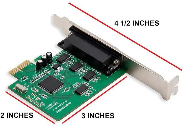 Alt view image 5 of 5 - IO Crest 4 Serial Ports PCI-e Controller Card with Fan-Out Cable and Bundled with Low Profile Bracket SI-PEX15038
