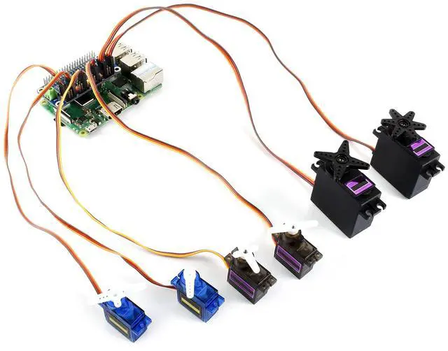 Alt view image 4 of 5 - waveshare Servo Driver Hat for Raspberry Pi 3B+ 3B 2B Zero WH Zero W Zero 16 Channel PWM Outputs 12 Bit Resolution I2C Interface