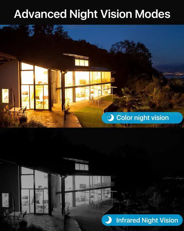Alt view image 3 of 5 - ZOSI 4K Ultra HD Security Camera System,4pcs 8MP IP66 Weatherproof Outdoor Surveillance Bullet Cameras,Color Night Vision,Human Detection,8 Ports 16CH 4K Video NVR with 2TB HDD for 24/7 Recording