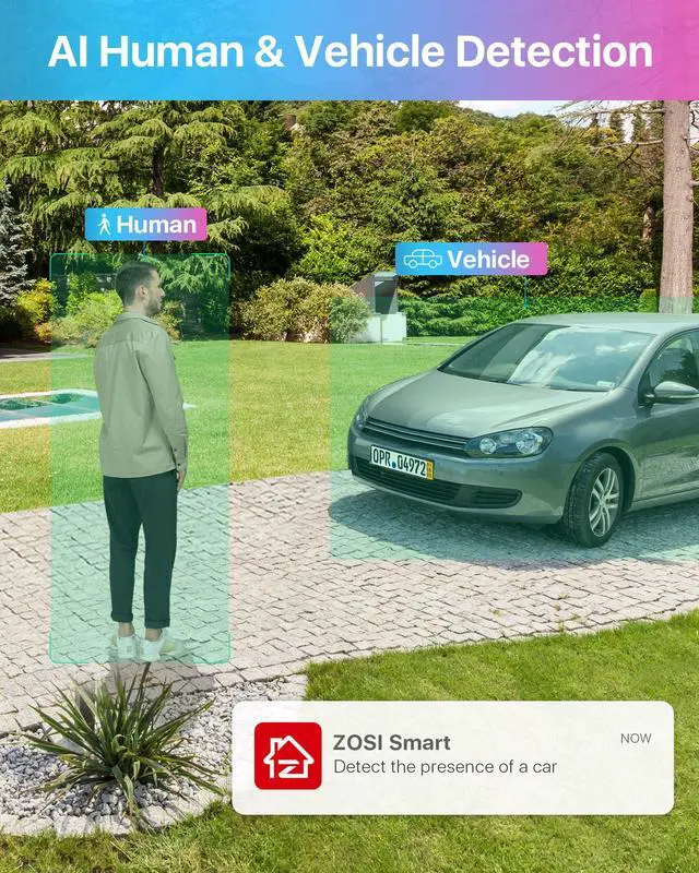Alt view image 3 of 5 - ZOSI 16CH 3K Lite Security Camera System,AI Human/Vehicle Detection,Night Vision,H.265+ 16 Channel 1080P CCTV DVR with 2TB HDD,16pcs 1080P Surveillance CCTV Cameras for Home Business 24/7 Recording