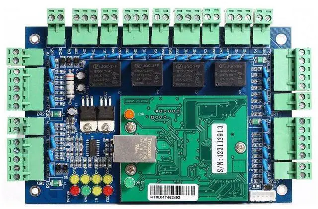 Alt view image 2 of 5 - MENGQI-CONTROL RFID Keypad Access Control System Card or PIN Code Open 4 Doors Strike Lock Smart TCPIP Control Board Keypad Door Access 110-240V Power Supply Box