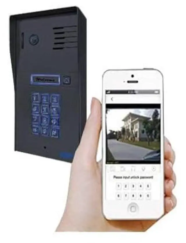 Alt view image 2 of 5 - GBF Smart Video Door Phone & Doorbell Intercom System with a Smart keypad(PL963PMBL-POE)- 1080P Camera, Built in POE, Control Two Locks remotely, Timed Unlock