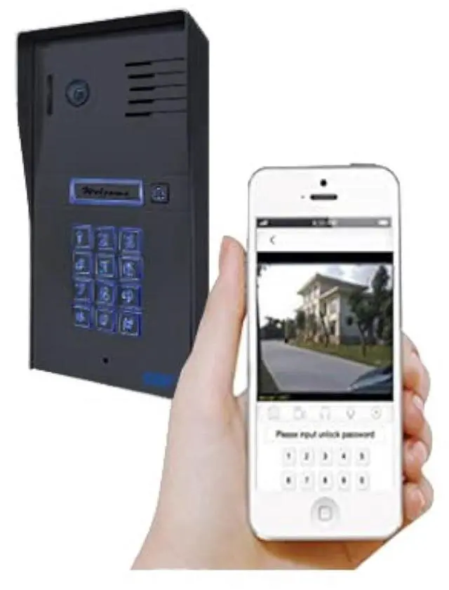 Main image of GBF Smart Video Door Phone & Doorbell Intercom System with a Smart keypad(PL963PMBL-POE)- 1080P Camera, Built in POE, Control Two Locks remotely, Timed Unlock