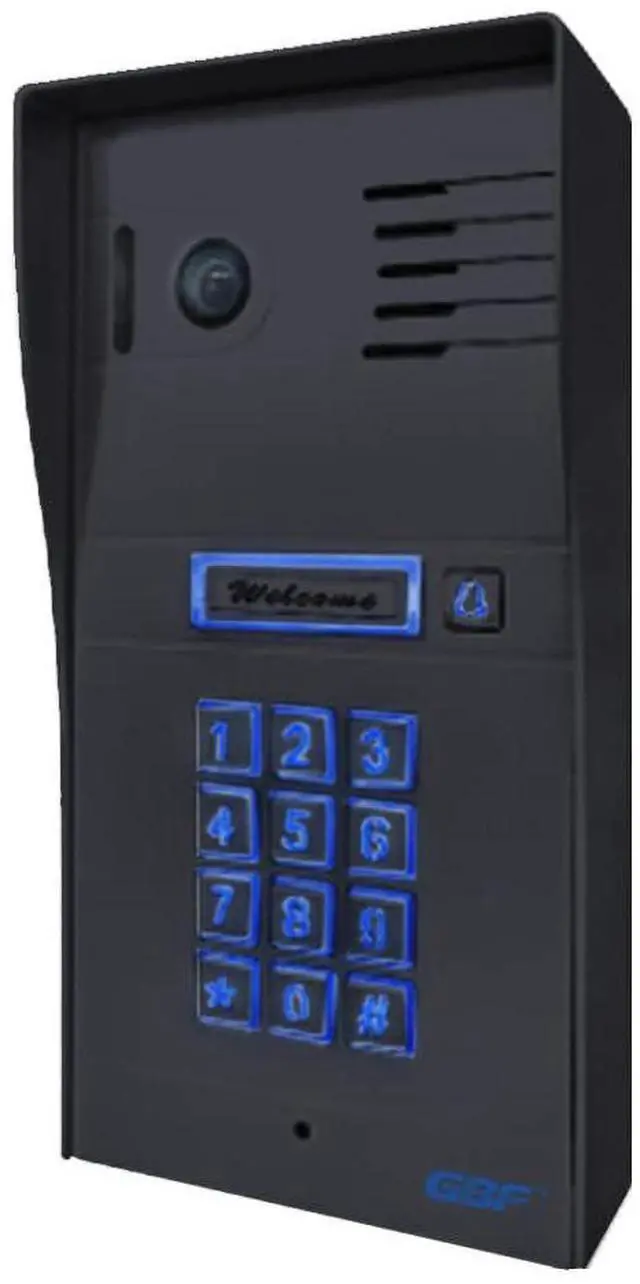 Alt view image 3 of 5 - GBF Smart Video Door Phone & Doorbell Intercom System with a Smart keypad(PL963PMBL-POE)- 1080P Camera, Built in POE, Control Two Locks remotely, Timed Unlock